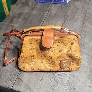 NWOT RENAISSANCE Leather Goods Vintage Brown Box Purse Handbag